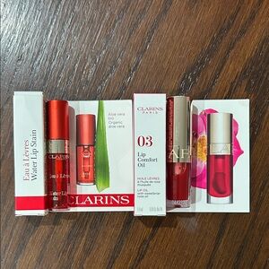 2/$20 Clarins Lip Comfort Oil +water lip stain